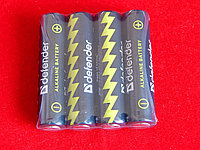 Батарейка Defender LR03-4F, AAA, 1,5В, 4шт