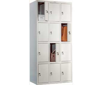 Шкаф металлический для гардероба LS-34, шкаф для раздевалки