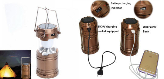 Ручной светодиодный фонарь Rechargeable Camping Lantern 6 LED+USB - фото 1 - id-p44757385