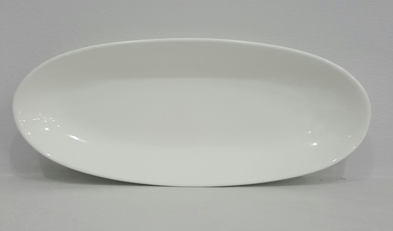 Блюдо полу глубокое узкое длинное для закусок с соусом (15х34см)