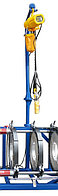 Кран-манипулятор для сварочного аппарата стыковой пайки полиэтиленовых труб