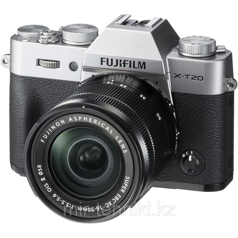 Fujifilm X-T20 kit (18-55mm f/2.8-4 R LM OIS) Silver - фото 1 - id-p44765156