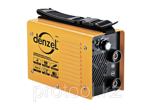 Инверторный аппарат дуговой сварки ММА-200 Compact, 200 А, ПВР 60%, диам. 1,6-5 мм// Denzel, фото 1