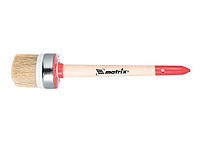Кисть круглая Профи №10 (40 мм), натуральная щетина, деревянная ручка / MTX