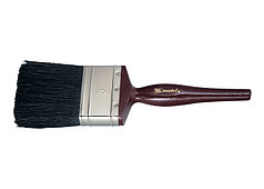 Кисть плоская "Декор" 1,5" (38 мм), натуральная черная щетина, деревянная ручка// MTX