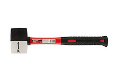 Киянка резиновая, 450 г, черно-белая резина, фибергласовая рукоятка// MATRIX