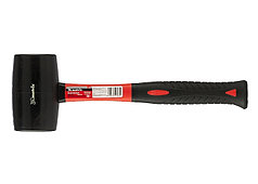 Киянка резиновая, 680 г, черная резина, фибергласовая рукоятка// MATRIX