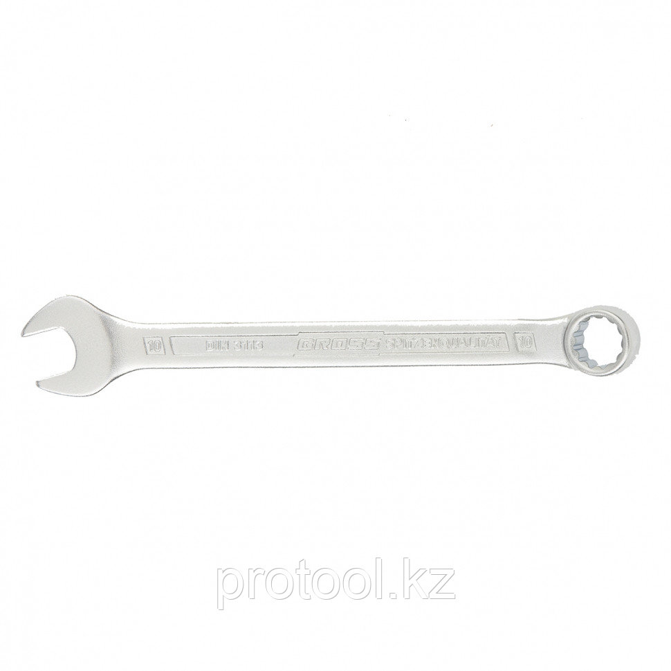Ключ комбинированный 10 мм, CrV, холодный штамп // GROSS