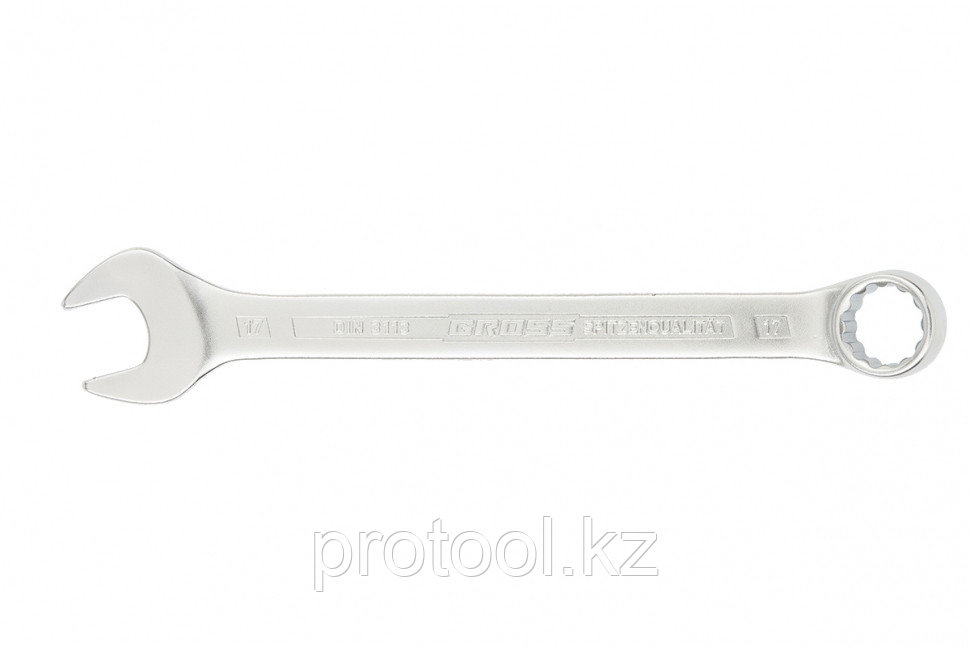 Ключ комбинированный 17 мм, CrV, холодный штамп // GROSS