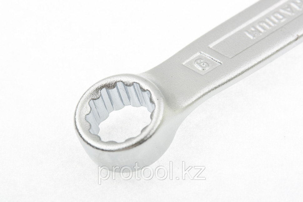 Ключ комбинированный 9 мм, CrV, холодный штамп // GROSS - фото 3 - id-p44766079
