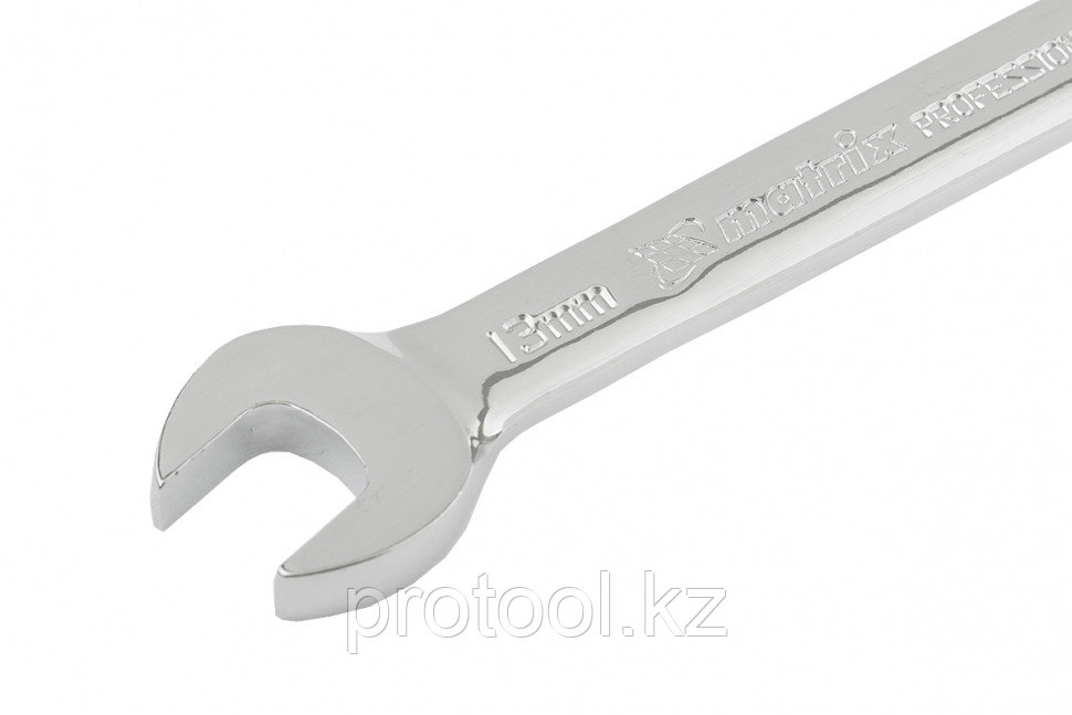 Ключ комбинированный трещоточный, 13мм, CrV, шарнирный, зерк.хром// MATRIX PROFESSIONAL - фото 2 - id-p44766086