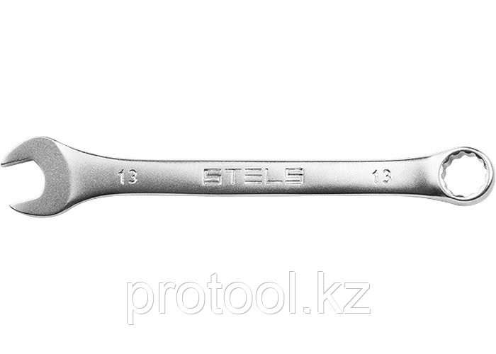 Ключ комбинированный, 10 мм, CrV, матовый хром// STELS - фото 1 - id-p44766101