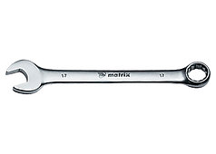 Ключ комбинированный, 14 мм, CrV, матовый хром// MATRIX