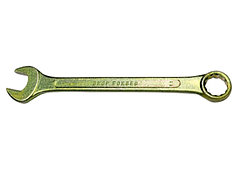 Ключ комбинированный, 19 мм, желтый цинк// СИБРТЕХ