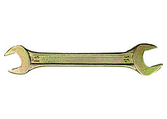 Ключ рожковый, 13 х 14 мм, желтый цинк// СИБРТЕХ