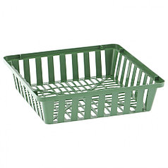 Корзина посадочная квадратная пластмассовая  29 х 29 х 7см,// Россия