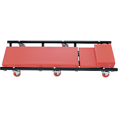 Лежак ремонтный на 6-ти колесах, 1030 х 440 х 120 мм, поднимающийся подголовник// MATRIX