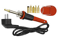 Набор для выжигания, 7 предм. (паяльник 30 Вт, 220 В, подставка, набор жал сменных)// SPARTA