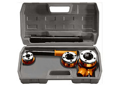 Набор клуппов 1/2"-3/4"-1"+ плашкодержатель с трещоткой, 6 предм.// SPARTA