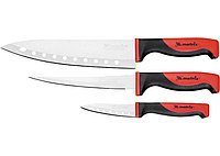 Набор ножей поварских "SILVER TEFLON", тефл. покр., 200 мм , 160 мм, 80 мм, 3 шт.// MATRIX KITCHEN