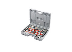 Набор рихтовочный, 3 молотка с фибергласовыми ручками, 4 наковальни, в пласт. боксе// MATRIX