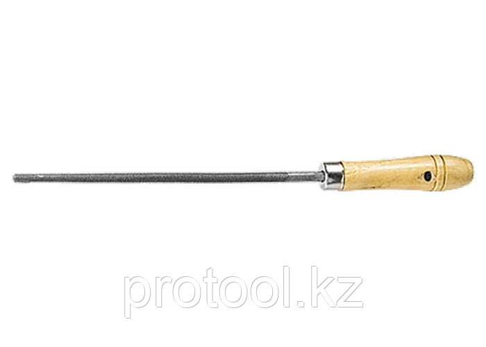 Напильник, 200 мм, круглый, деревянная ручка// СИБРТЕХ - фото 1 - id-p44768017