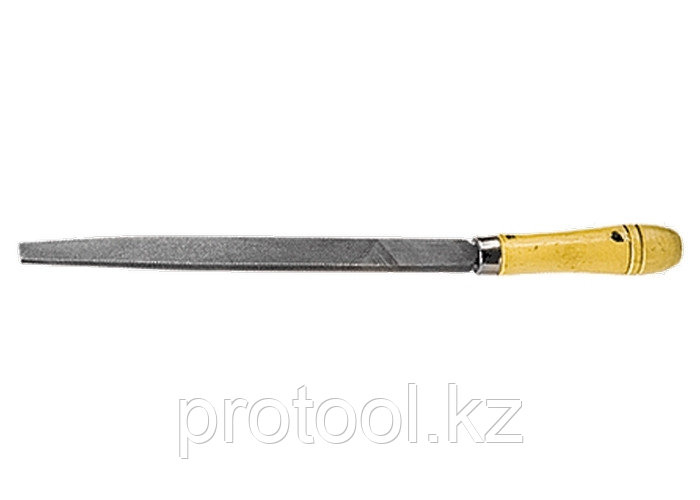 Напильник, 250 мм, плоский, деревянная ручка// СИБРТЕХ - фото 1 - id-p44768027