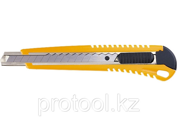Нож,9 мм, выдвижное лезвие, металлическая направляющая// SPARTA, фото 2