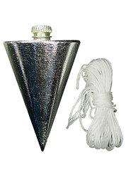 Отвес конусный, 400 г, шнур 5 м// MATRIX