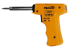 Паяльник-пистолет с регулировкой мощности 25-80 Вт, 220 В// SPARTA