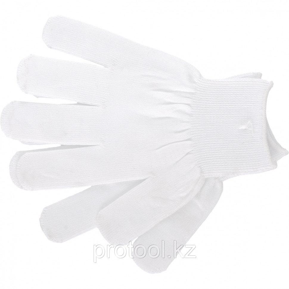 Перчатки нейлон, 13 класс, белые, L// Россия - фото 1 - id-p44768685