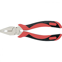 Плоскогубцы GRAND, 180 мм, комбинированные никелированные, двухкомпонентные рукоятки// MATRIX