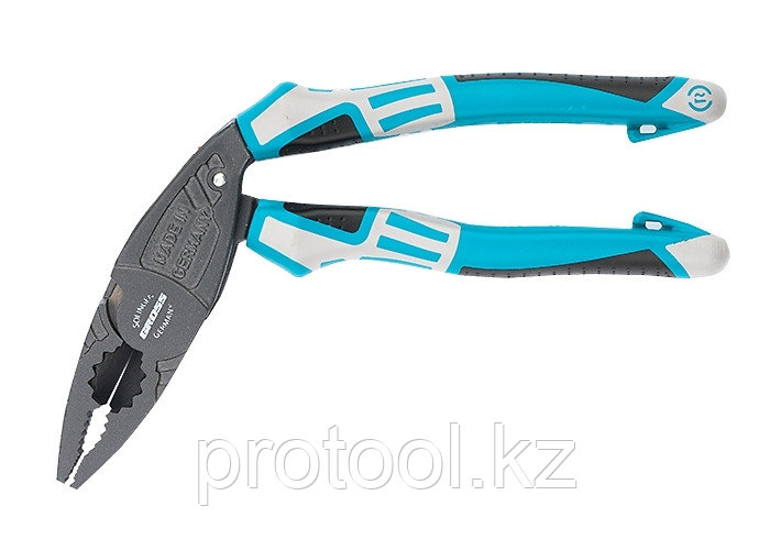 Плоскогубцы с изогнутой головой, комбинированные, трехкомпонентные рукоятки, 200 мм// GROSS