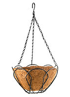 Подвесное кашпо с орнаментом, 25 см, с кокосовой корзиной// PALISAD