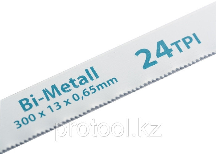 Полотна для ножовки по металлу, 300 мм, 24TPI, BIM, 2 шт.// GROSS - фото 1 - id-p44769158
