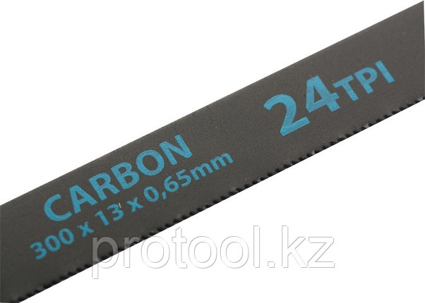 Полотна для ножовки по металлу, 300 мм, 24TPI, Carbon, 2 шт.// GROSS, фото 2