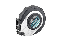 Рулетка геодезическая 10 м х 13 мм, закр. корп., металл. лента, нейлон, двуст. шкала// GROSS