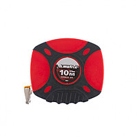Рулетка геодезическая, 10 м х 12,5 мм, лента ПВХ, закрытый двухкомпонентный корпус// MATRIX