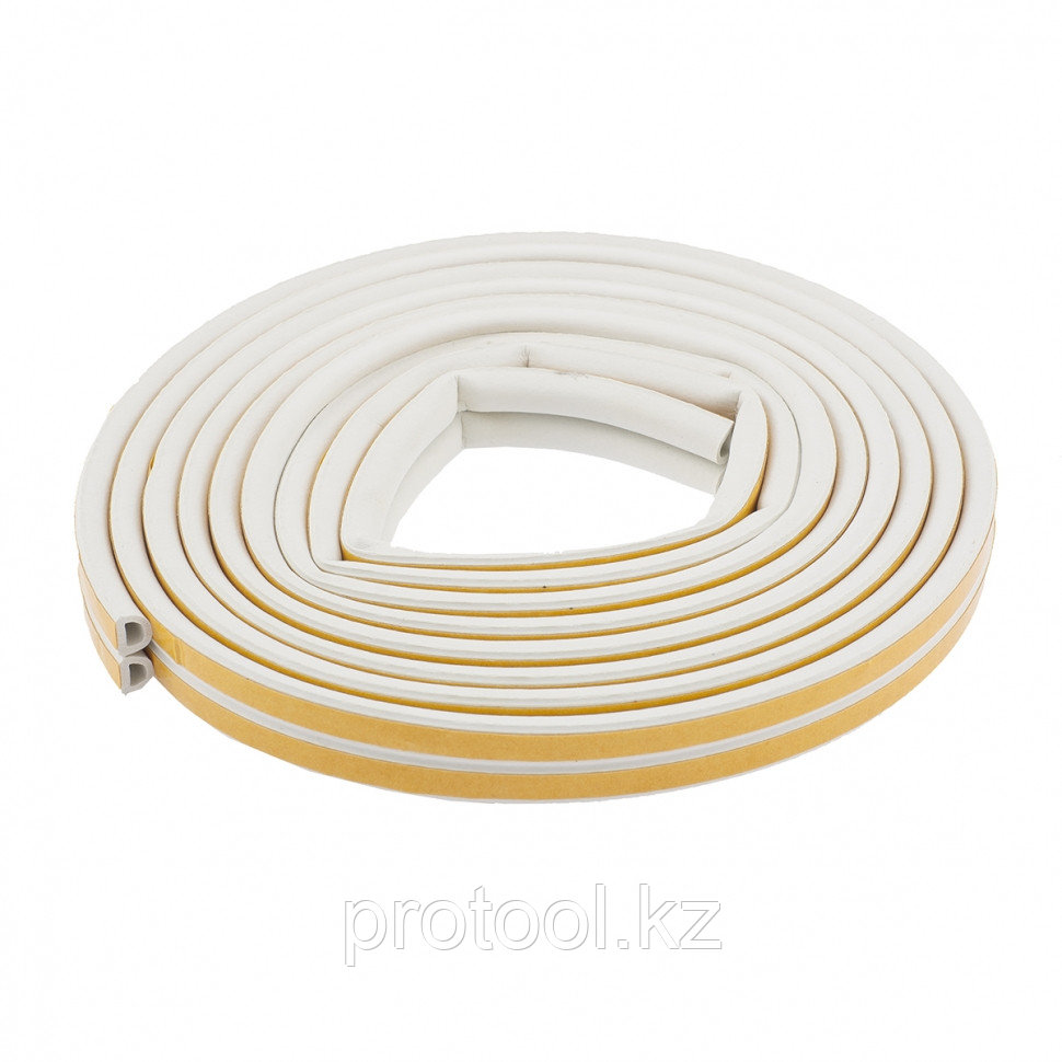 Уплотнитель, 12 м, профиль "D", белый // СИБРТЕХ Р
