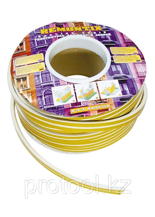 Уплотнитель, 100 м, профиль "P", коричневый // Р