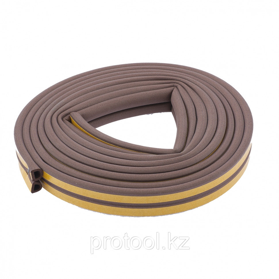 Уплотнитель, 12 м, профиль "D", коричневый // СИБРТЕХ Р