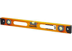 Уровень алюминиевый "Рельс", 1000 мм, 3 глазка (1 поворотный)// SPARTA