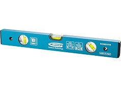 Уровень алюминиевый усиленный, 2000 мм, 3 глазка// GROSS