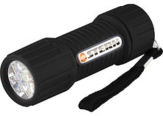 Фонарь светодиодный, чёрный корпус с мягким покрытием, 9 LED, 3хААА// Stern