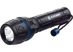 Фонарь светодиодный, ударопрочный корпус, влагозащищённый, 3 LED, 2хАА// Stern