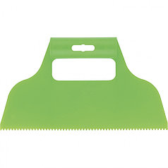 Шпатель для клея, пластмассовый, зубчатый 2х2 мм// СИБРТЕХ