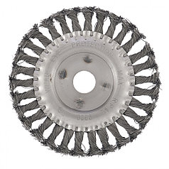 Щетка для УШМ 150 мм, посадка 22,2 мм, плоская, крученая металлическая проволока// СИБРТЕХ