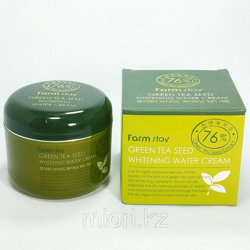 Green Tea Seed Whitening Water Cream [FarmStay] - фото 2 - id-p44772327