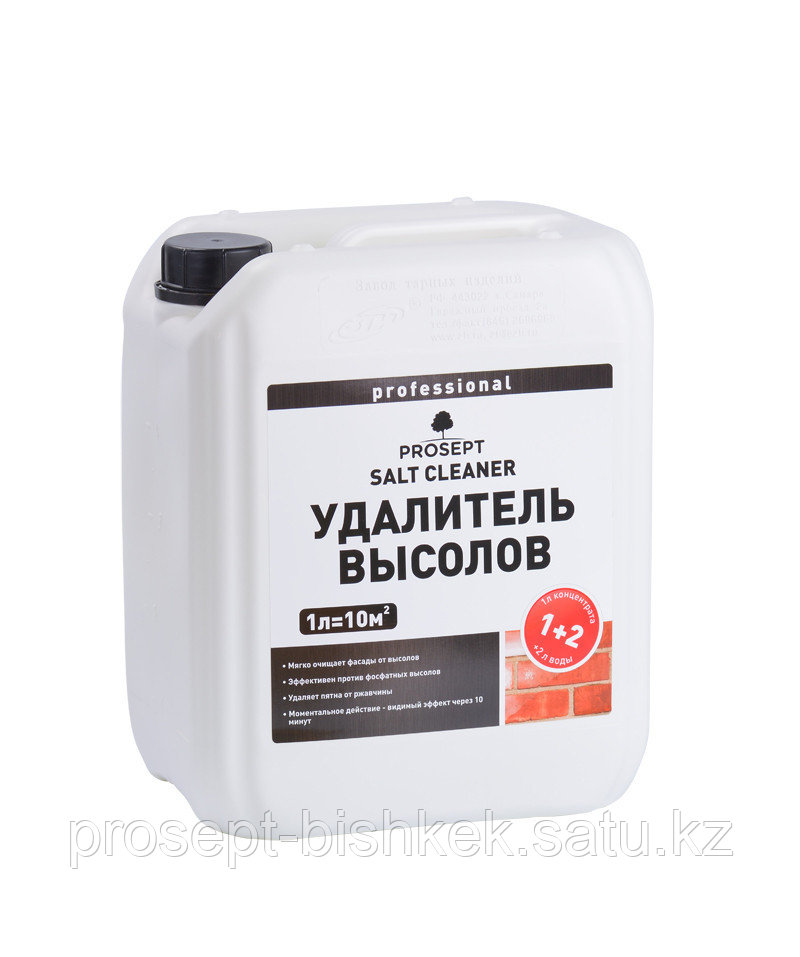 Удалитель высолов концентрат 1:2, 021-5 SALT CLEANER(САЛТ КЛИНЕР) - 5 л.=50м2
