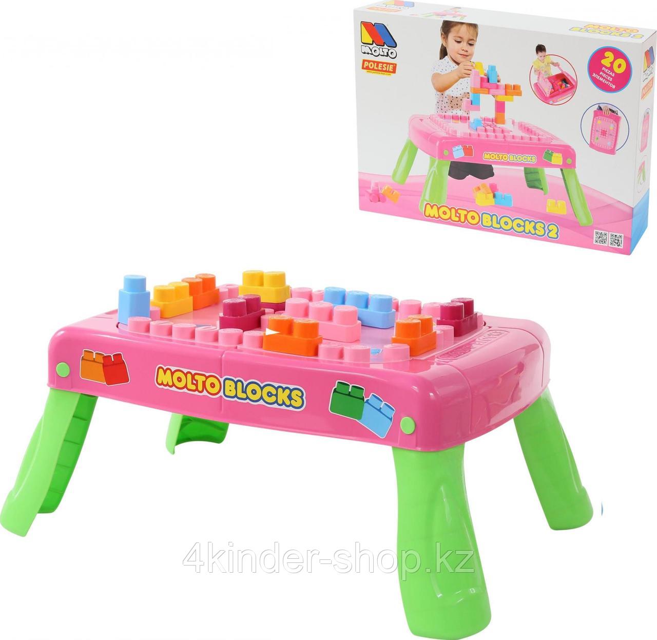 Игровой набор с конструктором в коробке (розовый), фото 1